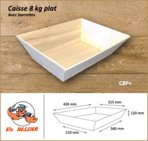 Caisse 8 kg plat neutre renforcée