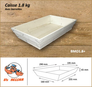 Barquette 1.8 kg neutre renforcée